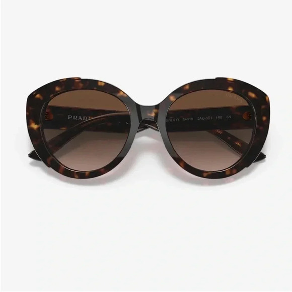 Prada sunglasses PR 01YS in havana frame with gradient lenses - Picture 5 of 14